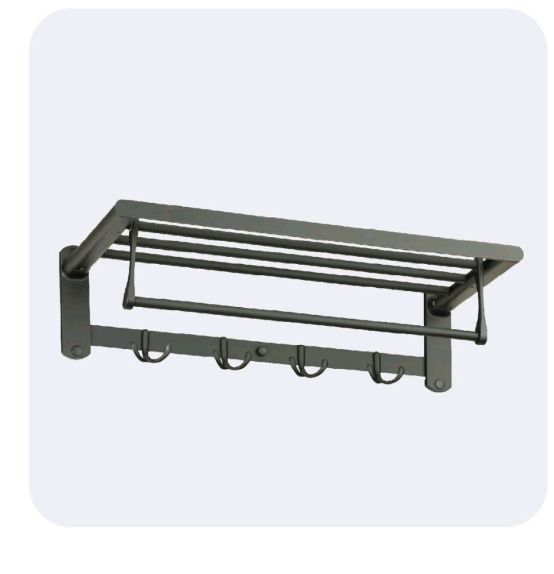 رخت آویز حمام 50 سانتی Smart کد 6670